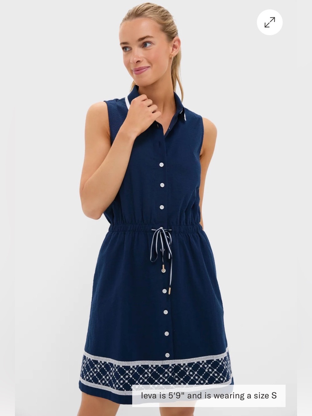 Tuckernuck embroidered seersucker Alcott sport dress